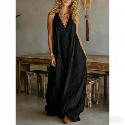 Casual Sleeveless Hollow Holiday Jumpsuit