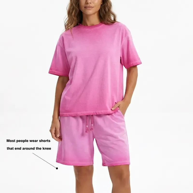Women's Oversized Tshirt & Shorts Set