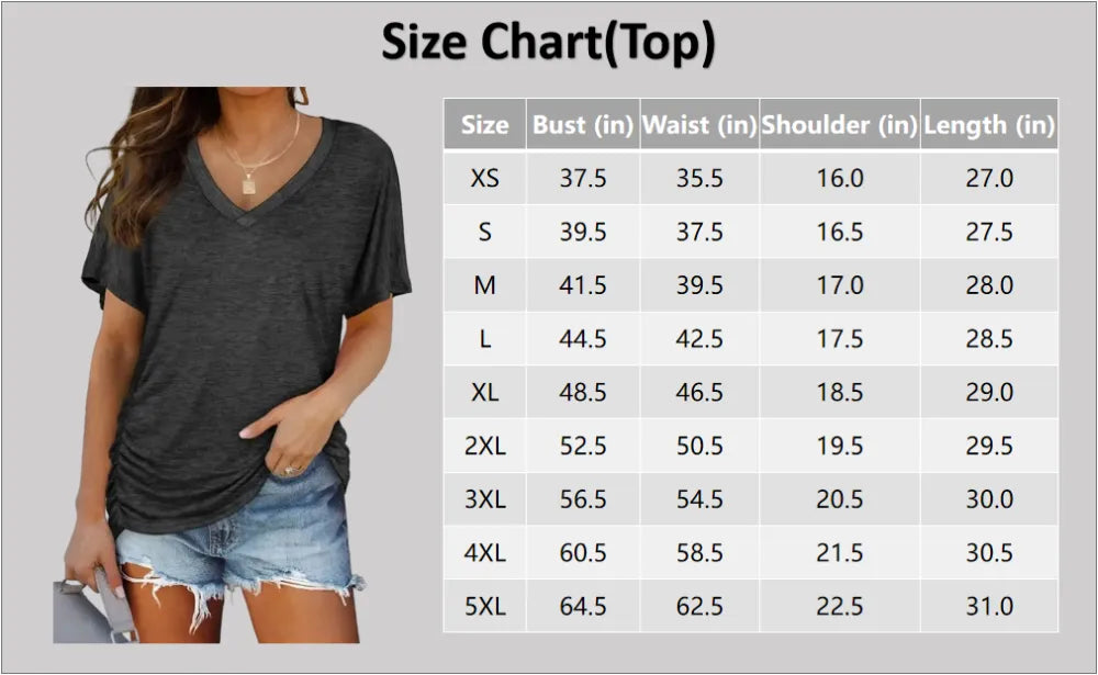 Womens Short Sleeve V Neck Dolman Tops