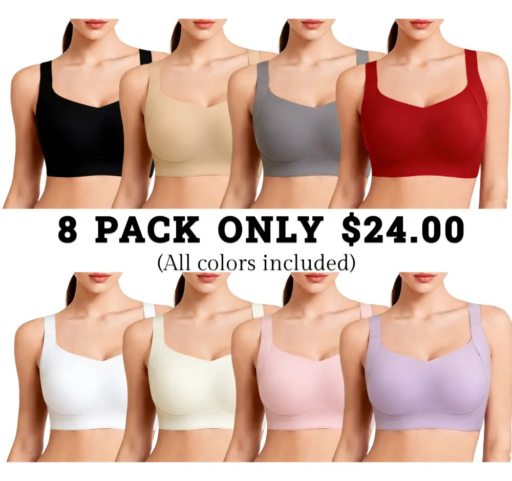 Women Wireless Push Up Jelly Bra