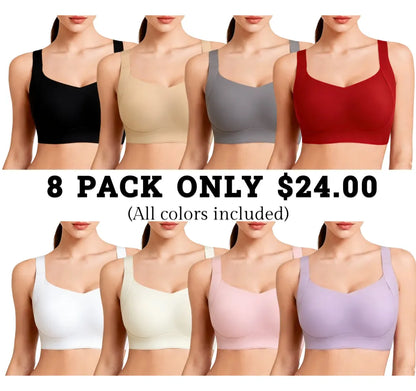 Women Wireless Push Up Jelly Bra