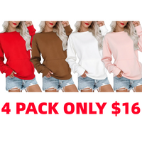 4-Pack (Red+Caramel+White+Light Pink)