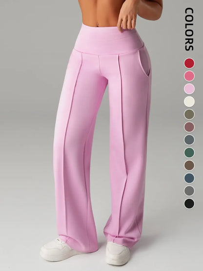Women's Plain Loose Straight Leg Pants